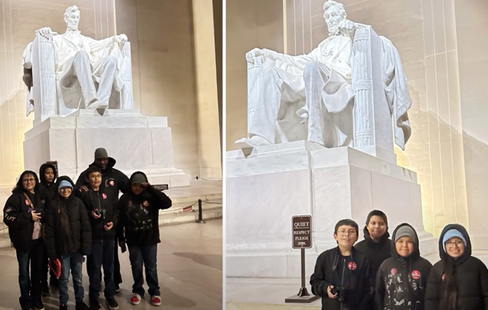 Students went to Washington DC for the National Christmas Tree Lighting